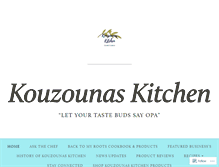 Tablet Screenshot of kouzounaskitchen.com